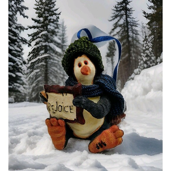 5/$25 Boyds Bear Tuxedo Gang Penguin Coldfin Rejoice Chtistmas Ornament IE/2918 - Picture 1 of 6